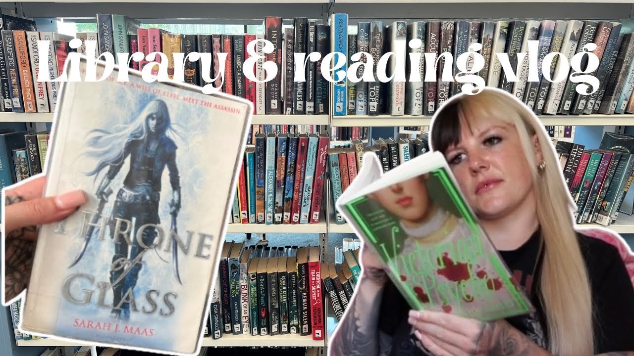 Come to the library with me 📚 & reading vlog