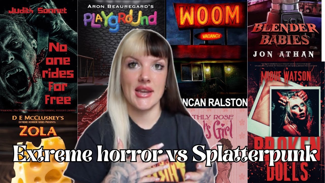 Extreme horror books vs Splatterpunk books 📚 what’s the difference?